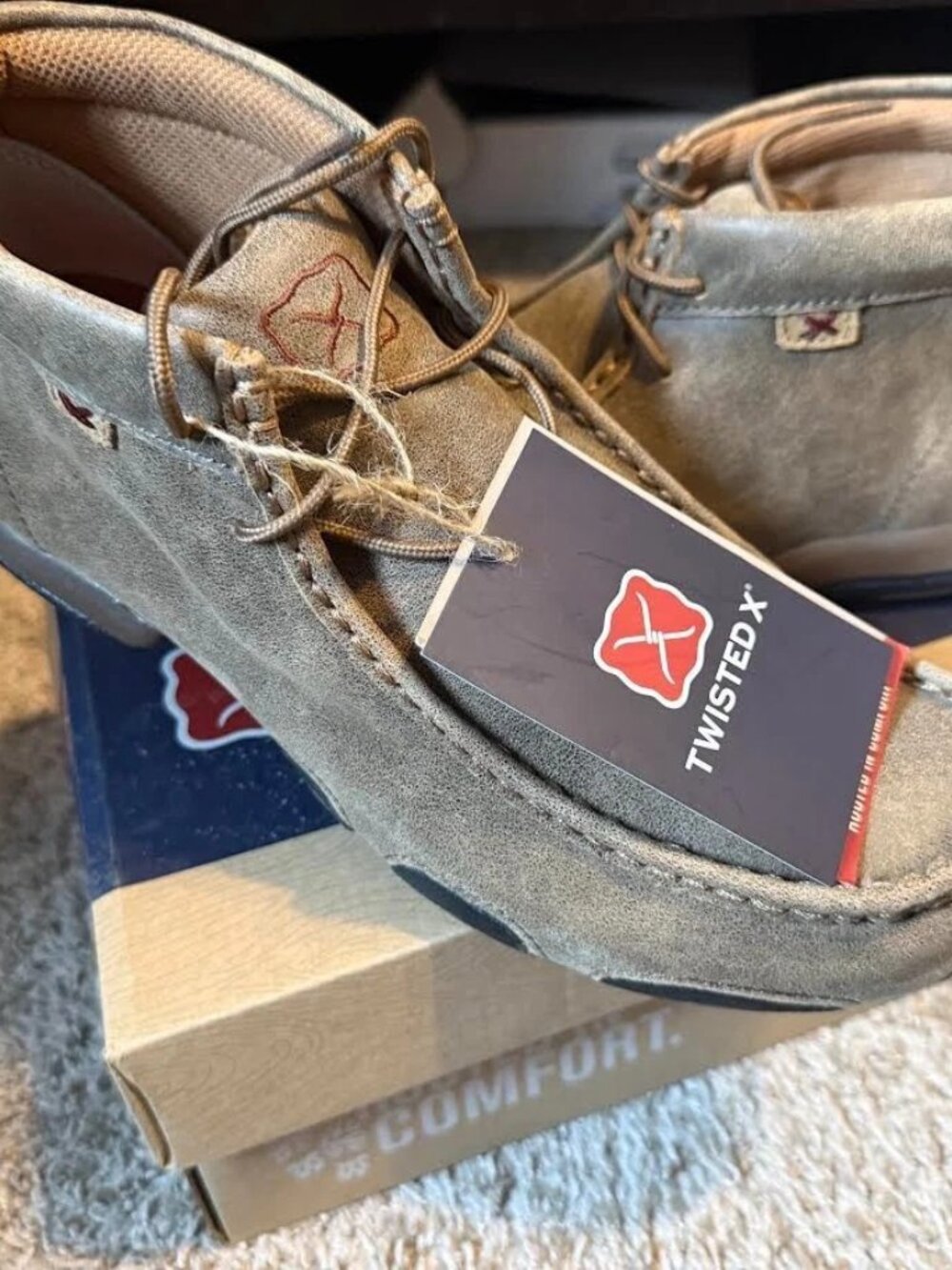 Twisted X Women’s Driving Moc D Toe Size 9.5 Style #WDM0001 Color Bomber